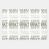 Feuille De Papier Cadeau Army Brat (Devant 2)