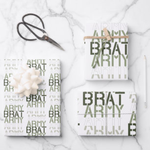 Feuille De Papier Cadeau Army Brat