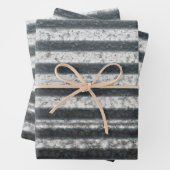 Feuille De Papier Cadeau Arrière - plan en métal ondulé (En situation)