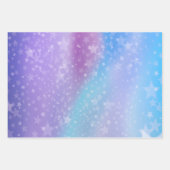 Feuille De Papier Cadeau Arrière - plan Violet Et Bleu (Devant 3)