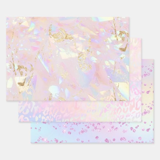 Feuille De Papier Cadeau arrière - plans abstraits (Lot)