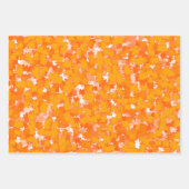 Feuille De Papier Cadeau Art Abstrait Design Autumn Orange Foliage (Devant 3)