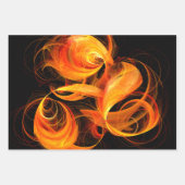 Feuille De Papier Cadeau Art Abstrait Fireball (Devant)