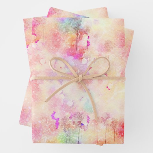 Feuille De Papier Cadeau Art Arrière - plan Abstrait (En situation)