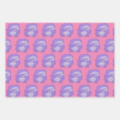 Feuille De Papier Cadeau Art Axolotl coloré original (Devant 2)