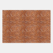 Feuille De Papier Cadeau Art Brown occidental (Devant 3)