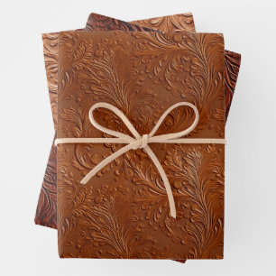 Feuille De Papier Cadeau Art Brown occidental