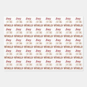 Feuille De Papier Cadeau Art de Noël (Devant)