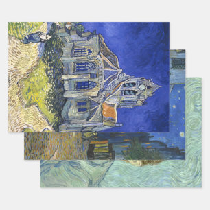 Feuille De Papier Cadeau Art de Vincent Van Gogh, Découpage