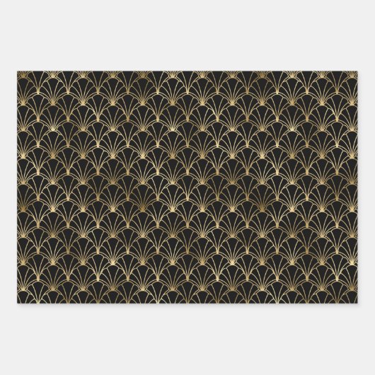 Feuille De Papier Cadeau Art déco (Devant 2)