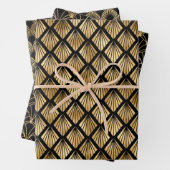 Feuille De Papier Cadeau Art déco (En situation)