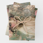 Feuille De Papier Cadeau Art Déco Esthétique Poids Lourd Découpage (En situation)