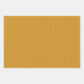 Feuille De Papier Cadeau Art Déco Motif 10 - Off-White sur Deco Gold (Devant 3)