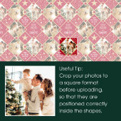 Feuille De Papier Cadeau Art Déco Noël Personnalisé Photos Rouge Vert Bleu 