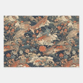 Feuille De Papier Cadeau Art japonais du tatouage (Devant 3)