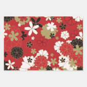 Feuille De Papier Cadeau Art japonais Sakura Motif traditionnel (Devant 3)