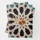 Feuille De Papier Cadeau Art marocain (En situation)
