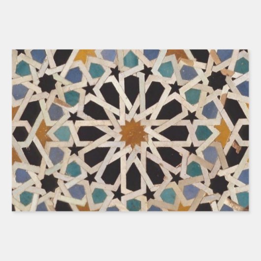 Feuille De Papier Cadeau Art marocain (Devant)