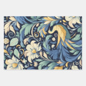 Feuille De Papier Cadeau Art Morris aux fleurs (Devant 2)