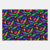 Feuille De Papier Cadeau Art néon (Devant 3)