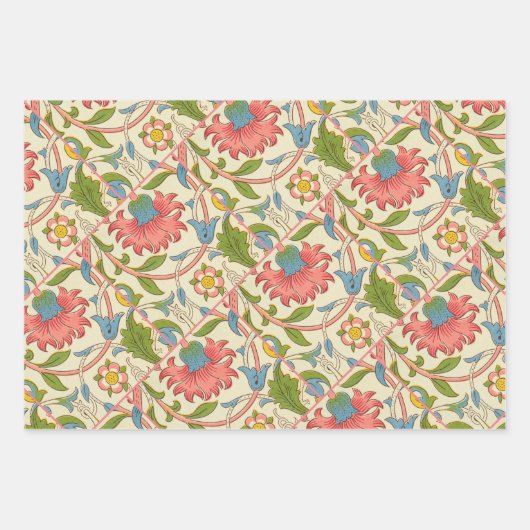 Feuille De Papier Cadeau Art nouveau lodden pattern - William Morris (Devant)