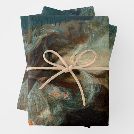 Feuille De Papier Cadeau Art Nouveau Papillon Fairy Water Maiden (En situation)