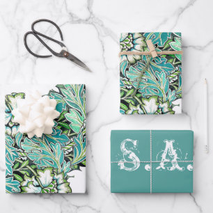Feuille De Papier Cadeau Art nouveau william morris anenome floral