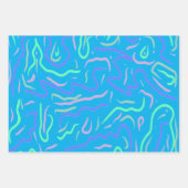 Feuille De Papier Cadeau Art numérique Abstrait funky (Devant 3)