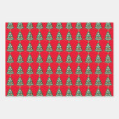 Feuille De Papier Cadeau Art populaire de Noël scandinave (Devant 2)