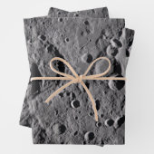 Feuille De Papier Cadeau Artemis II Lunar Craters (En situation)