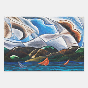 Feuille De Papier Cadeau Arthur Dove, Nuages et Eau