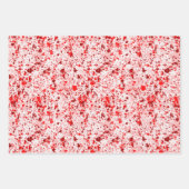 Feuille De Papier Cadeau Artsy Abstrait Paint Splatters Noël (Devant 3)