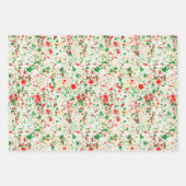Feuille De Papier Cadeau Artsy Abstrait Paint Splatters Noël (Devant)