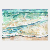 Feuille De Papier Cadeau Artwork littoral Abstrait Beach (Devant 2)