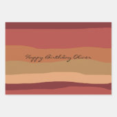 Feuille De Papier Cadeau Arty Modern Earth Tone Desert (Devant 2)