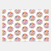 Feuille De Papier Cadeau Asie du Sud (Devant)