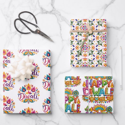 Feuille De Papier Cadeau Asie du Sud (Recto)