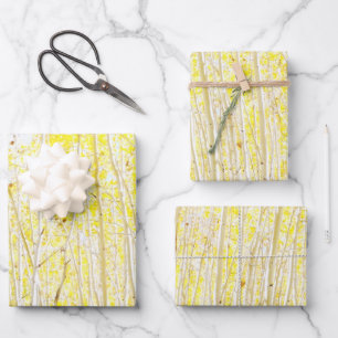 Feuille De Papier Cadeau Aspens de gâteau de la vanille