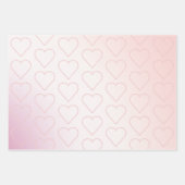 Feuille De Papier Cadeau Assez Chic Perles Roses Mariage (Devant 2)