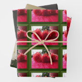Feuille De Papier Cadeau Assorted Rose Images Wrapping Paper Sheets (En situation)