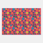 Feuille De Papier Cadeau assortiment de points polka brillant neutre genre (Devant)