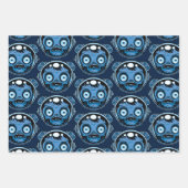 Feuille De Papier Cadeau Astronaute zombie (Devant 2)