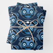 Feuille De Papier Cadeau Astronaute zombie (En situation)