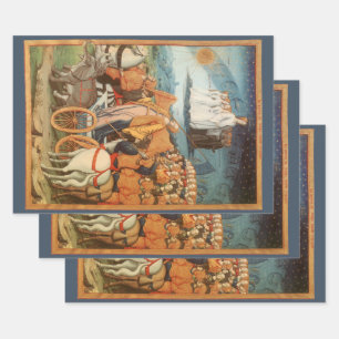 Feuille De Papier Cadeau Astronomie céleste vintage Pouvoir des cieux