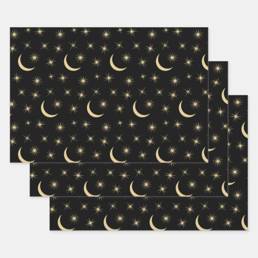 Feuille De Papier Cadeau Astronomie spatiale de l'univers des étoiles de la (Lot)