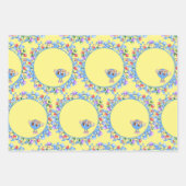 Feuille De Papier Cadeau Atomes Molécules Particules Paix Atom Motif (Devant 3)