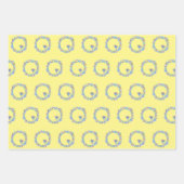 Feuille De Papier Cadeau Atomes Molécules Particules Paix Atom Motif (Devant)