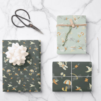 Feuille De Papier Cadeau Attrape-moi ! Deux conceptions