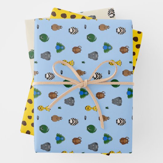 Feuille De Papier Cadeau Au zoo (En situation)