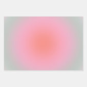 Feuille De Papier Cadeau Aura minimaliste Pastel Gradient (Devant 3)
